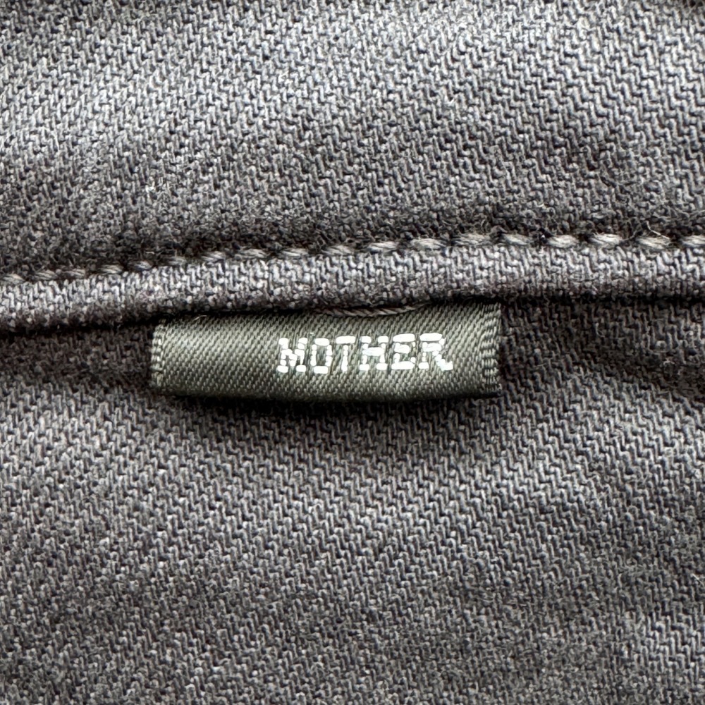 Mother The Half-Pipe Flood Jeans Faded Black High Rise Wide Leg Crop Size 29 - Picture 5 of 16